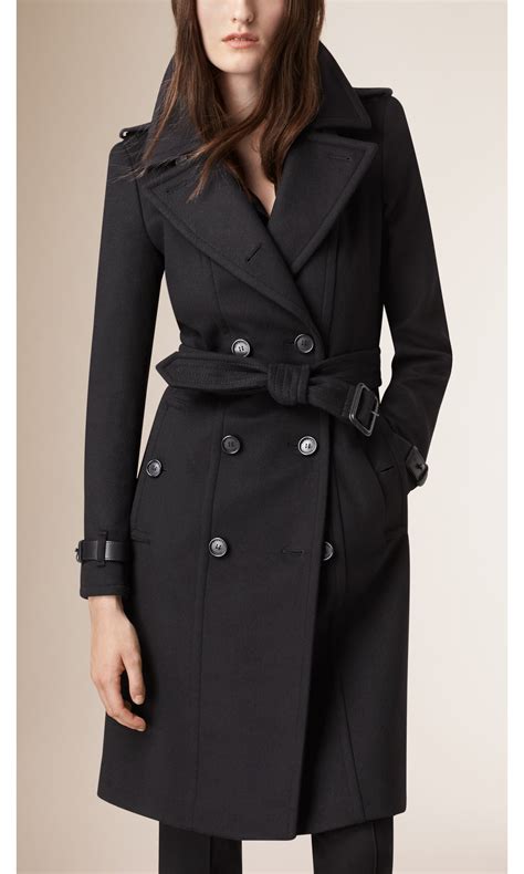 burberry black wool cashmere coat|Burberry cashmere coat sale.